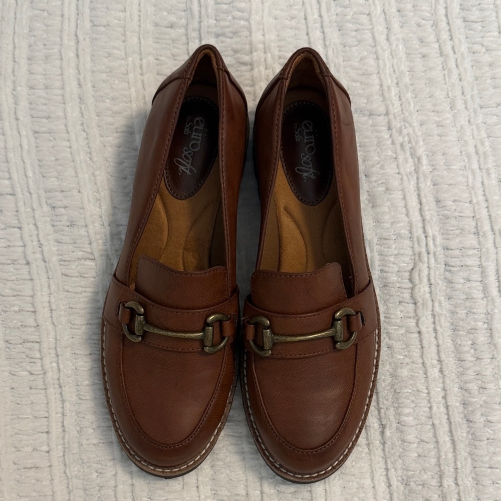 Sofft Women's Brown Leather Bit Loafers